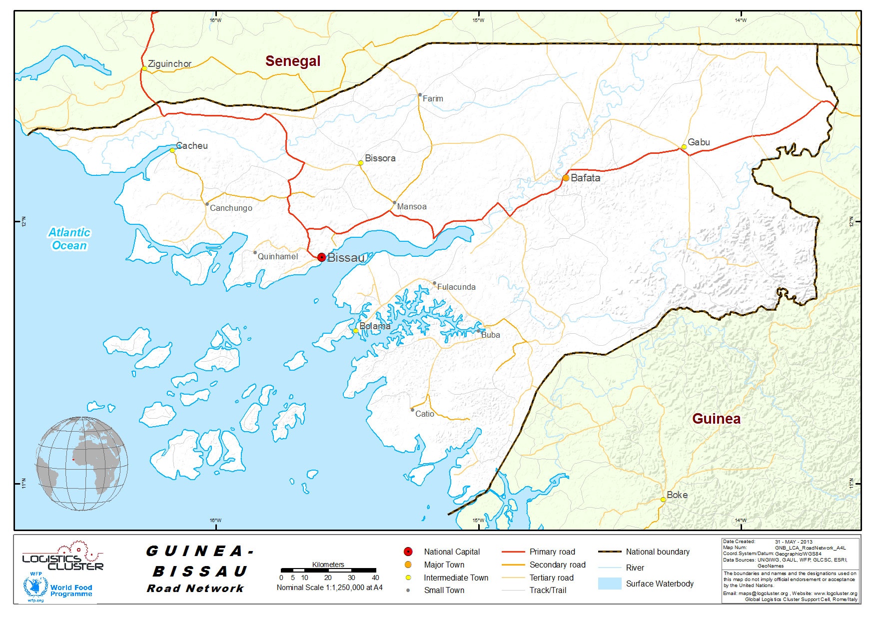 Guinea-Bissau Roads