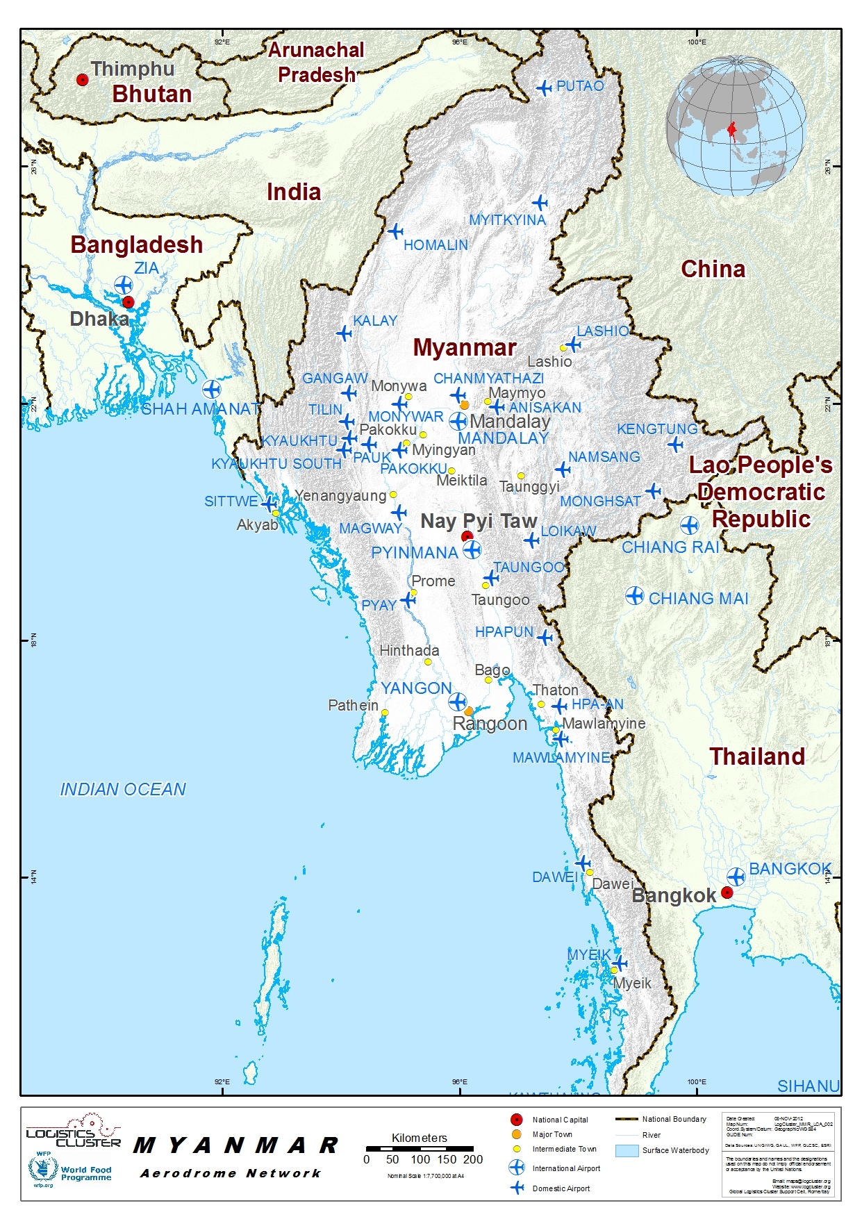 Myanmar Airports