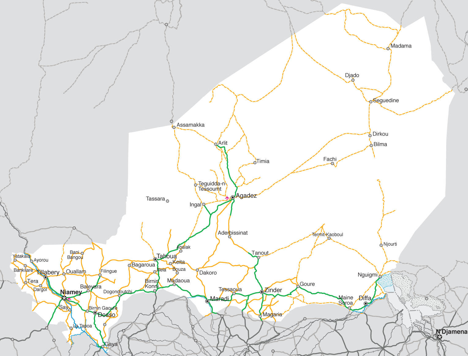 Niger road map 