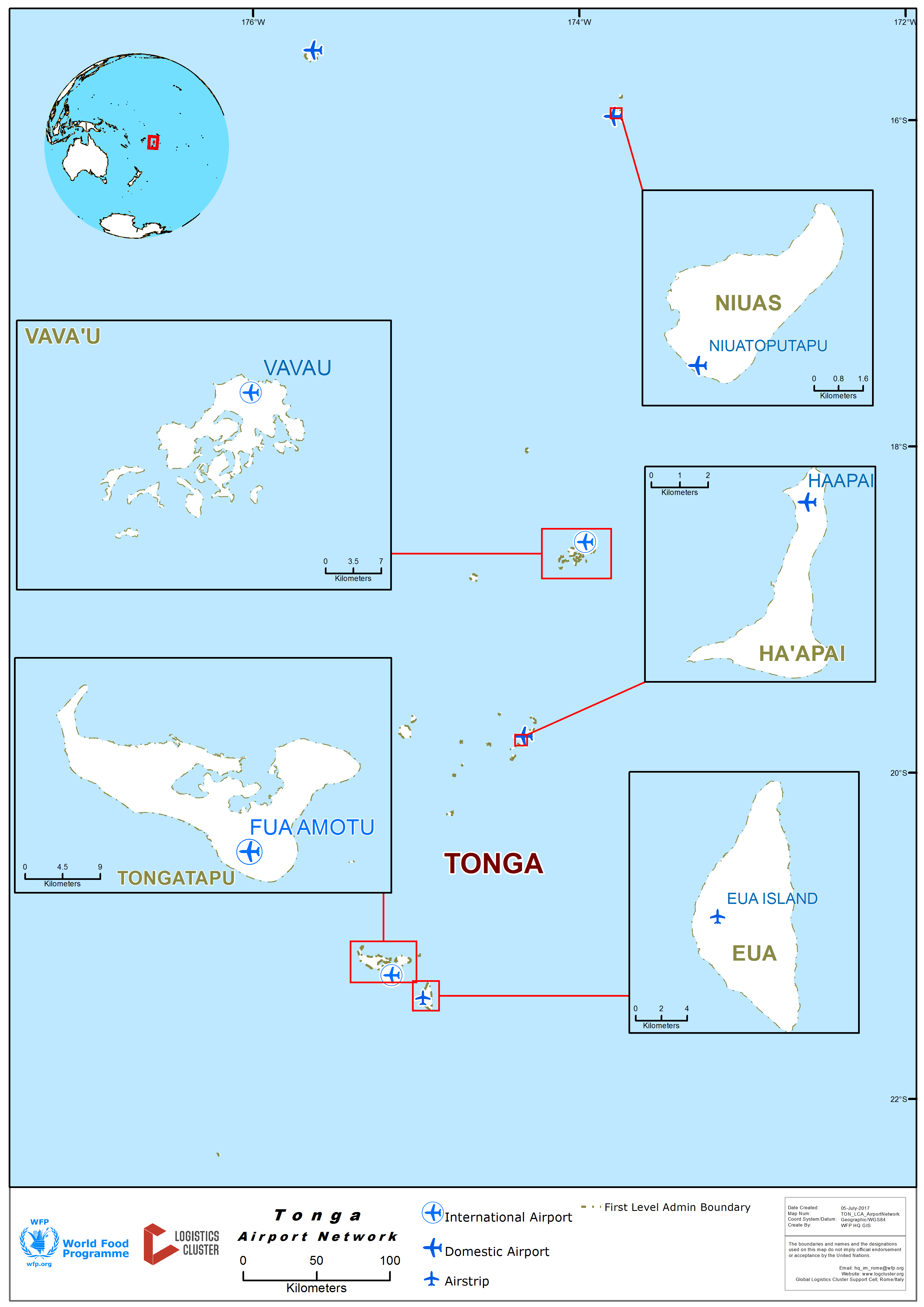 Tonga Airports 