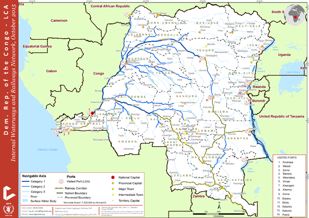 Democratic Republic of Congo Waterways