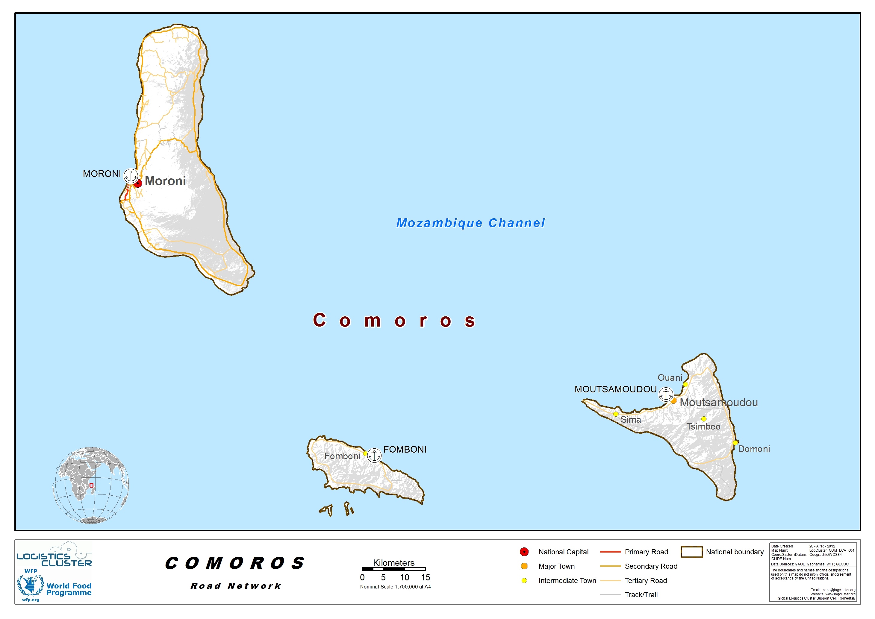 Comoros Roads
