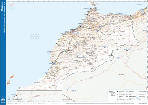 Morocco Logistics Map